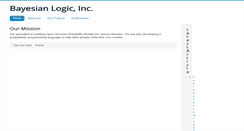 Desktop Screenshot of bayesianlogic.com
